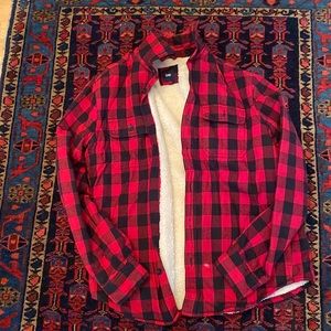 Gap vintage Buffalo plaid with Sherpa lining - 90s near mint